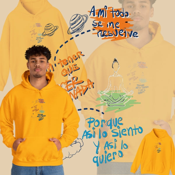 Sudadera con capucha unisex Heavy Blend™ - "A mi todo se me resuelve"