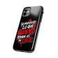 Funda para teléfono "Yo manifiesto lo que quiero" - Negro