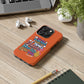 Funda para teléfono "Yo vivo en propio espacio y tiempo" - Naranja