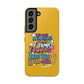Funda para teléfono "Yo vivo en propio espacio y tiempo" - Amarillo
