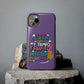 Funda para teléfono "Yo vivo en propio espacio y tiempo" - Lila