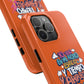 Funda para teléfono "Yo vivo en propio espacio y tiempo" - Naranja