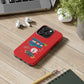 Funda para teléfono "Todo lo que veo en mi imaginación" - Rojo