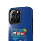 Funda para teléfono "Todo lo que veo en mi imaginación" - Azul
