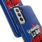 Funda para teléfono "Yo manifiesto lo que quiero" - Azul