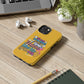 Funda para teléfono "Yo vivo en propio espacio y tiempo" - Amarillo
