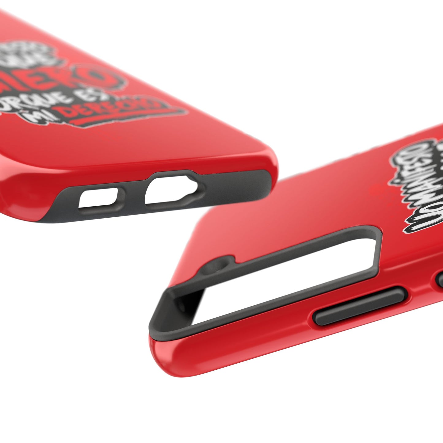 Funda para teléfono "Yo manifiesto lo que quiero" - Rojo