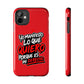 Funda para teléfono "Yo manifiesto lo que quiero" - Rojo