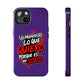 Funda para teléfono "Yo manifiesto lo que quiero" - Violeta