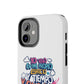 Funda para teléfono "Yo vivo en propio espacio y tiempo" - Blanco