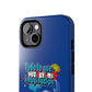 Funda para teléfono "Todo lo que veo en mi imaginación" - Azul