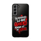 Funda para teléfono "Yo manifiesto lo que quiero" - Negro