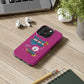 Funda para teléfono "Todo lo que veo en mi imaginación" - Fucsia