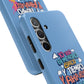 Funda para teléfono "Yo vivo en propio espacio y tiempo" - Celeste