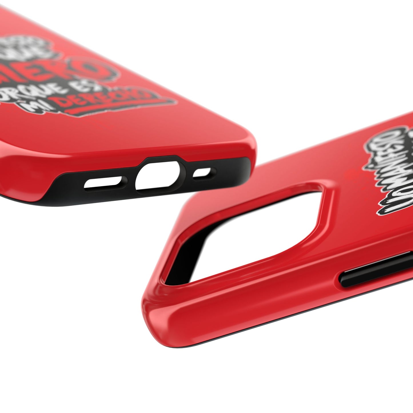 Funda para teléfono "Yo manifiesto lo que quiero" - Rojo