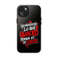 Funda para teléfono "Yo manifiesto lo que quiero" - Negro