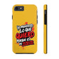 Funda para teléfono "Yo manifiesto lo que quiero" - Amarillo