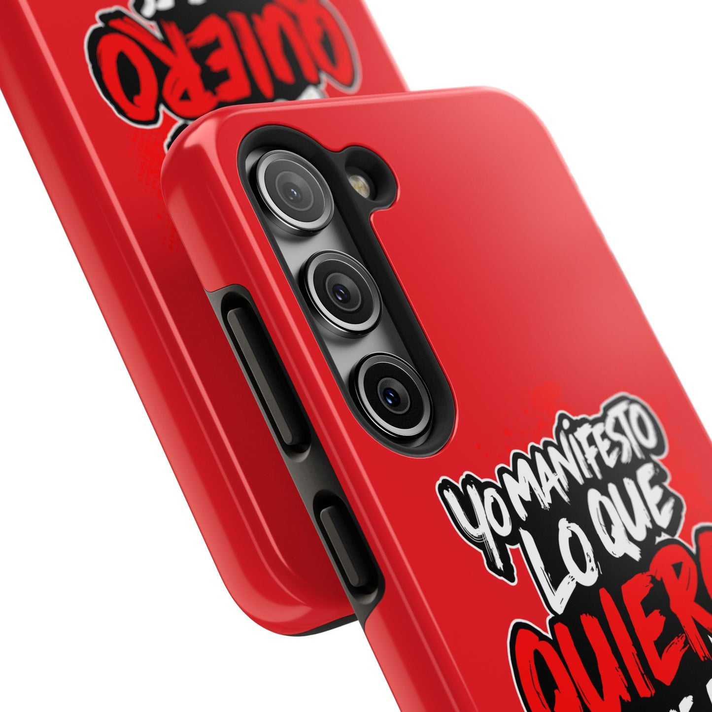 Funda para teléfono "Yo manifiesto lo que quiero" - Rojo