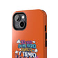 Funda para teléfono "Yo vivo en propio espacio y tiempo" - Naranja