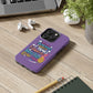 Funda para teléfono "Yo vivo en propio espacio y tiempo" - Lila