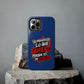 Funda para teléfono "Yo manifiesto lo que quiero" - Azul