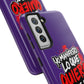 Funda para teléfono "Yo manifiesto lo que quiero" - Violeta