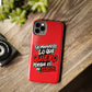 Funda para teléfono "Yo manifiesto lo que quiero" - Rojo