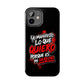 Funda para teléfono "Yo manifiesto lo que quiero" - Negro