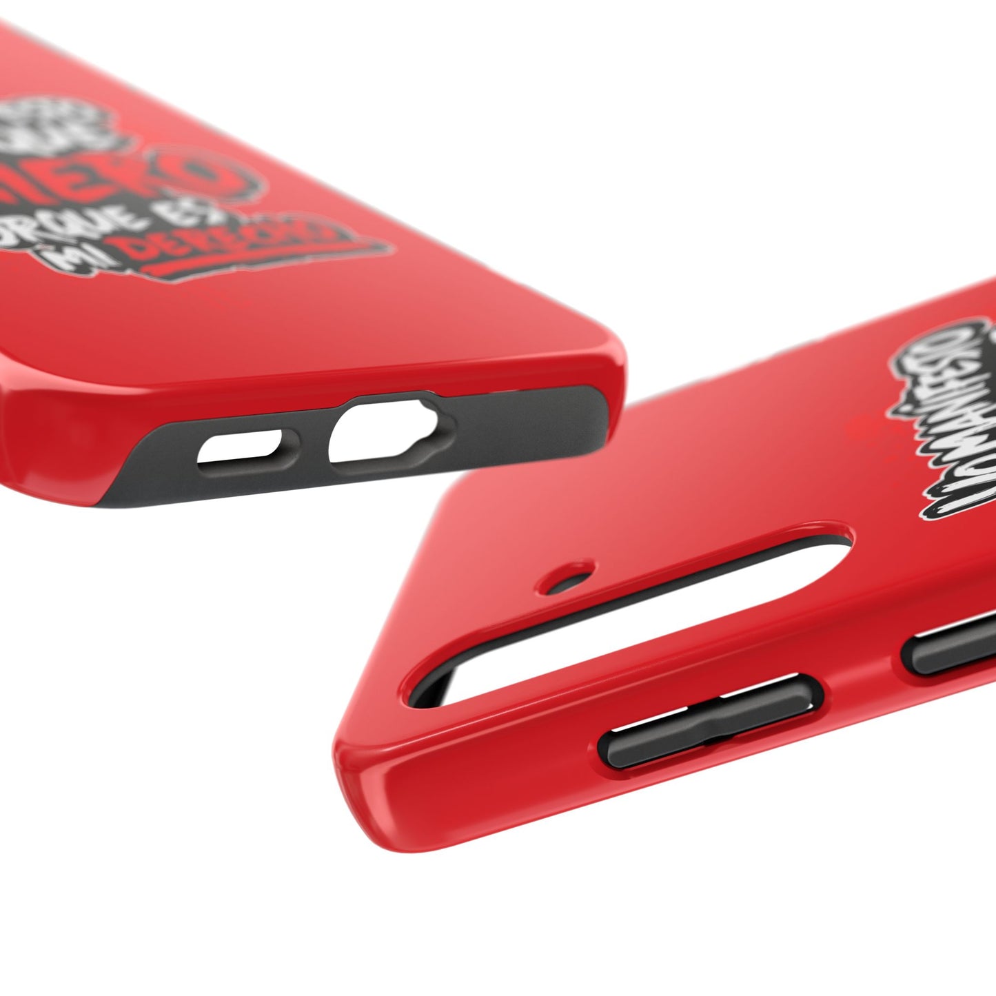 Funda para teléfono "Yo manifiesto lo que quiero" - Rojo