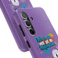 Funda para teléfono "Todo lo que veo en mi imaginación" - Lila