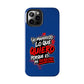 Funda para teléfono "Yo manifiesto lo que quiero" - Azul