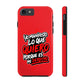 Funda para teléfono "Yo manifiesto lo que quiero" - Rojo