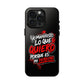 Funda para teléfono "Yo manifiesto lo que quiero" - Negro