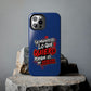Funda para teléfono "Yo manifiesto lo que quiero" - Azul