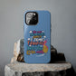 Funda para teléfono "Yo vivo en propio espacio y tiempo" - Celeste