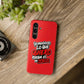 Funda para teléfono "Yo manifiesto lo que quiero" - Rojo