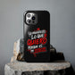 Funda para teléfono "Yo manifiesto lo que quiero" - Negro