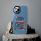 Funda para teléfono "Yo vivo en propio espacio y tiempo" - Celeste