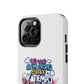 Funda para teléfono "Yo vivo en propio espacio y tiempo" - Blanco