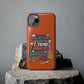 Funda para teléfono "Yo vivo en propio espacio y tiempo" - Naranja