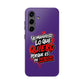 Funda para teléfono "Yo manifiesto lo que quiero" - Violeta