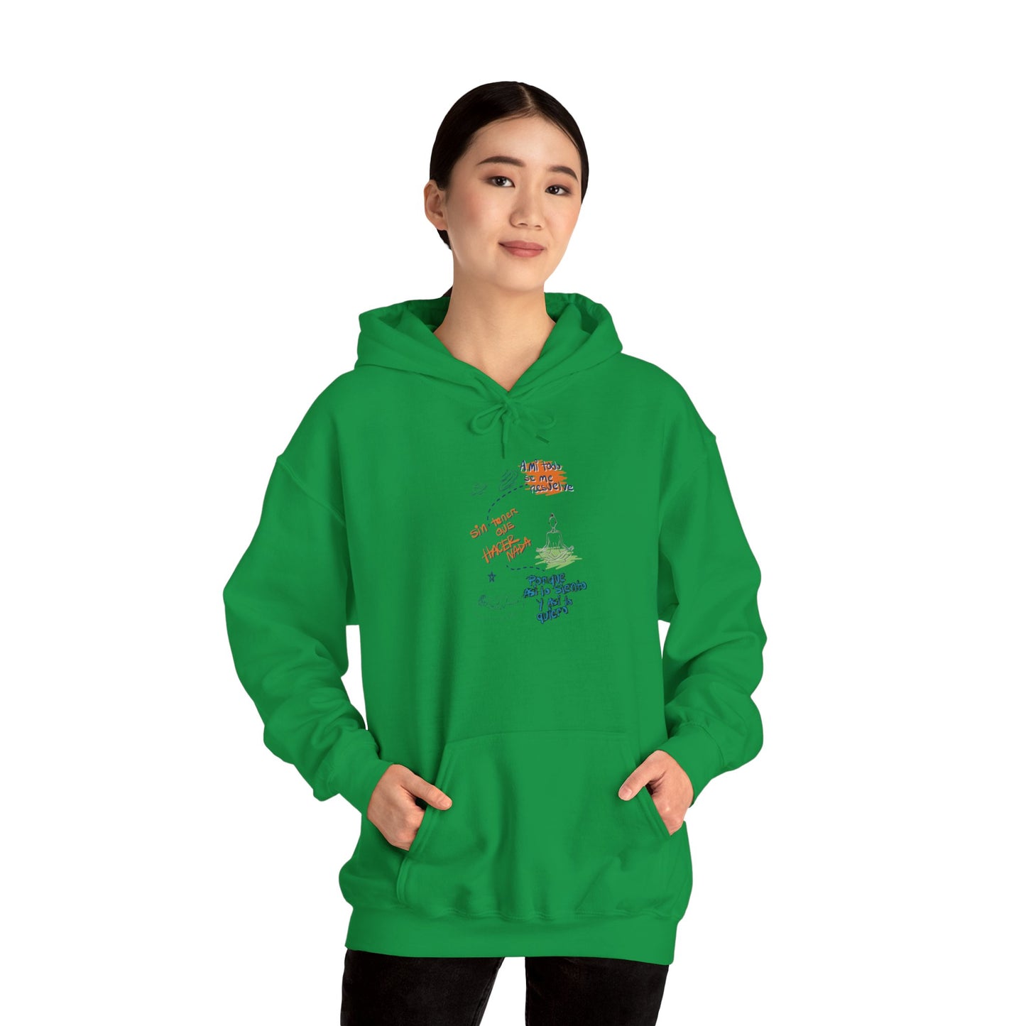 Sudadera con capucha unisex Heavy Blend™ - "A mi todo se me resuelve"