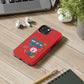 Funda para teléfono "Todo lo que veo en mi imaginación" - Rojo