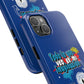 Funda para teléfono "Todo lo que veo en mi imaginación" - Azul