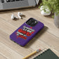 Funda para teléfono "Yo manifiesto lo que quiero" - Violeta