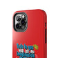 Funda para teléfono "Todo lo que veo en mi imaginación" - Rojo