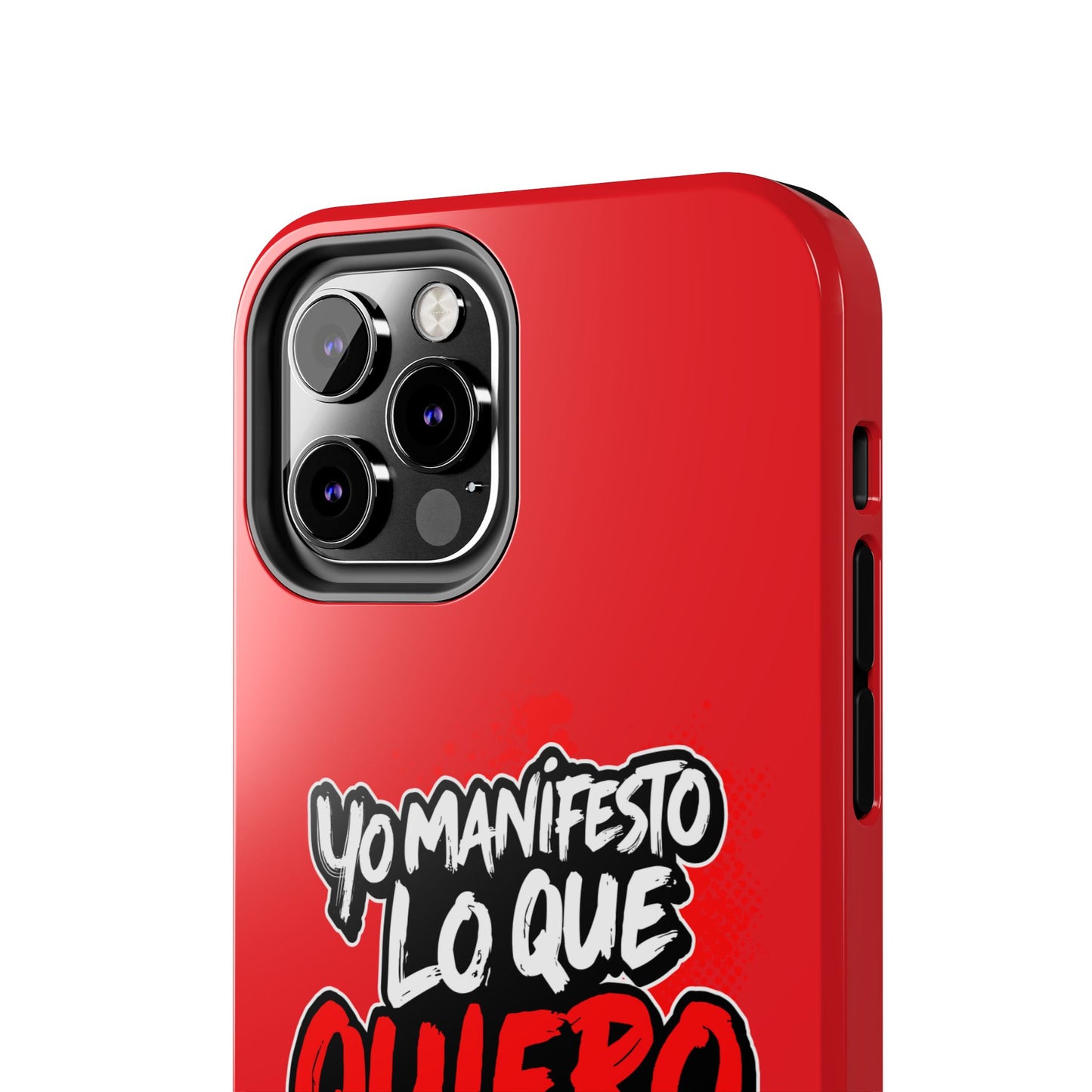 Funda para teléfono "Yo manifiesto lo que quiero" - Rojo