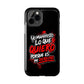 Funda para teléfono "Yo manifiesto lo que quiero" - Negro