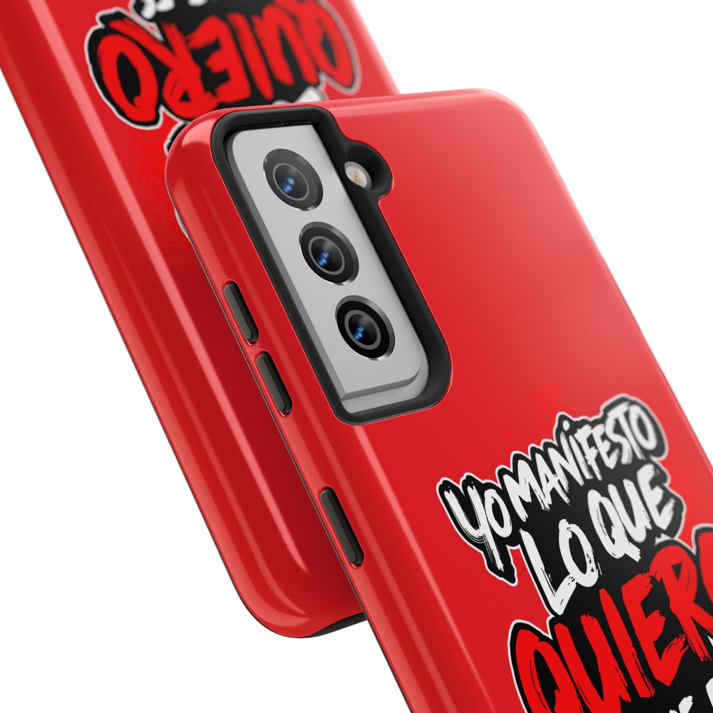 Funda para teléfono "Yo manifiesto lo que quiero" - Rojo