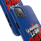 Funda para teléfono "Yo manifiesto lo que quiero" - Azul